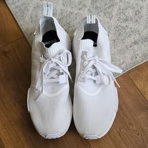 Adidas NMD primeknit white gum size 13